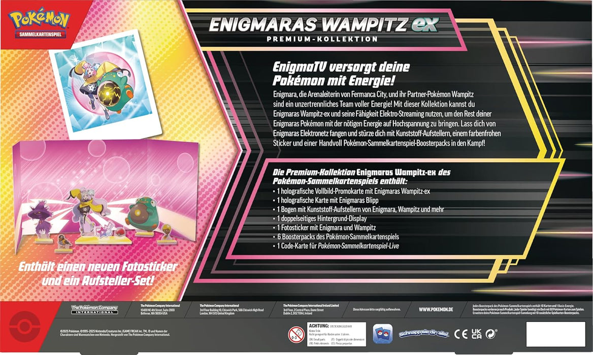 Pokémon Enigmaras Wampitz ex Premium Kollektion