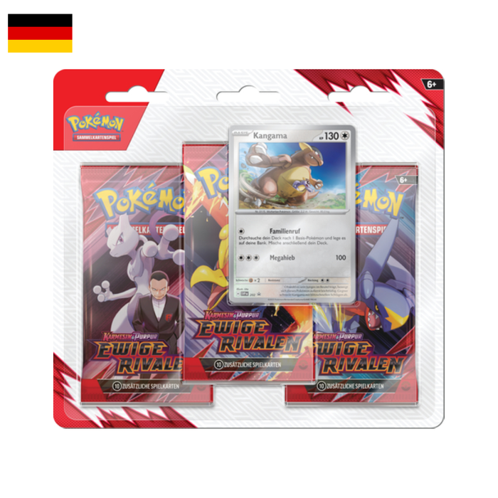 Pokémon KP10 "Karmesin & Purpur - Ewige Rivalen" 3er Blister