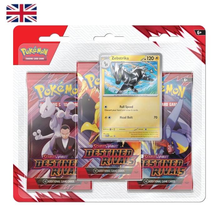 Pokémon: SV10 "Scarlet & Violet - Destined Rivals" 3er Blister