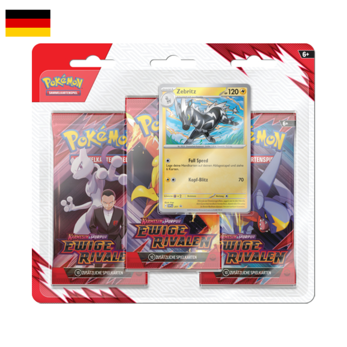 Pokémon KP10 "Karmesin & Purpur - Ewige Rivalen" 3er Blister